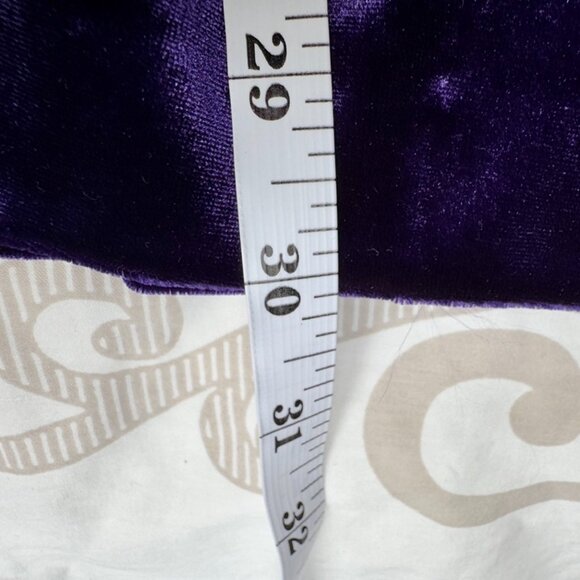 Royal Purple Velvet Long Sleeved Shirt and Maxi Skirt Set - Picture 14 of 16